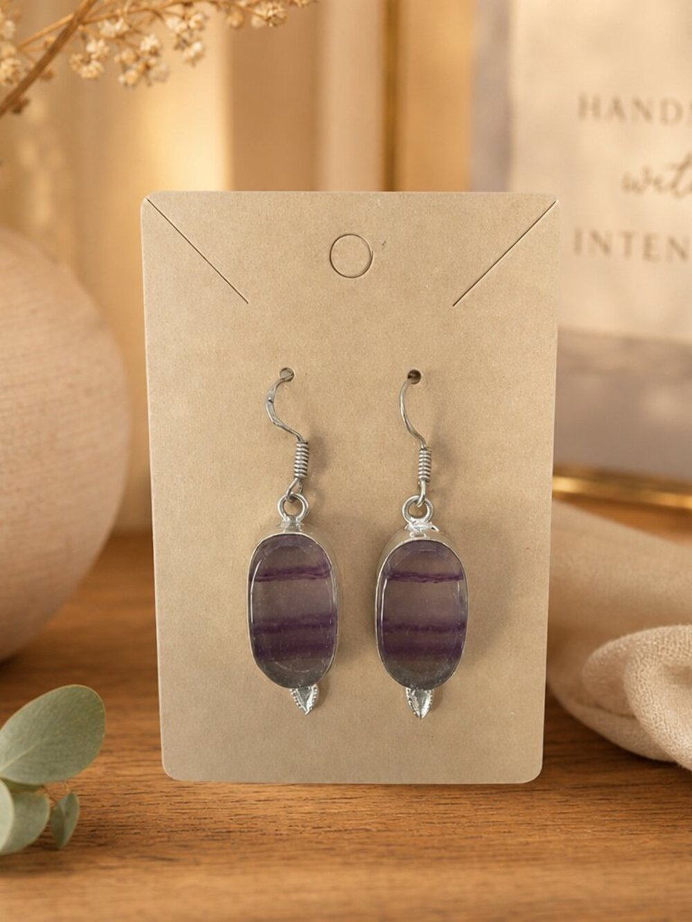 Sterling Silver 925 Amethyst Earrings
